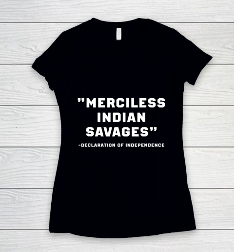 Merciless Indian Savages Women's V-Neck T-Shirt