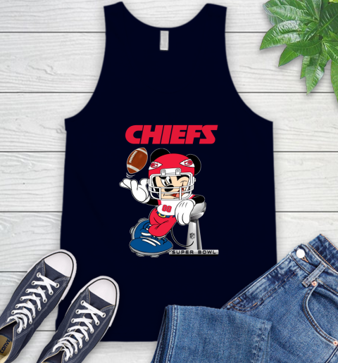 NFL Kansas city chiefs Mickey Mouse Disney Super Bowl Football T Shirt Tank Top 3