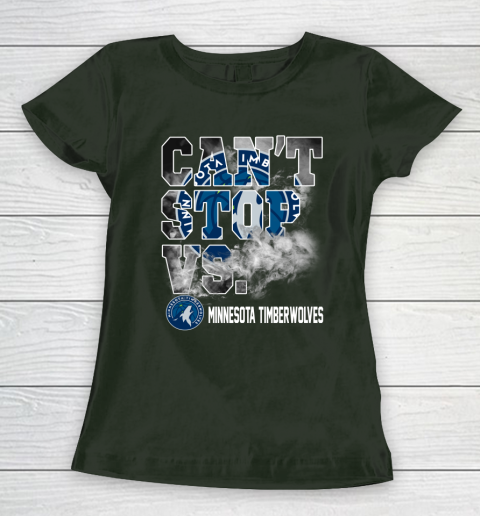 NBA Minnesota Timberwolves Basketball Can't Stop Vs Women's T-Shirt 4