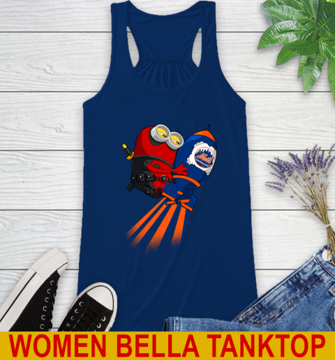 MLB Baseball New York Mets Deadpool Minion Marvel Shirt Racerback Tank 7