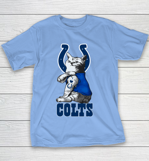NFL Football My Cat Loves Indianapolis Colts Youth T-Shirt 8