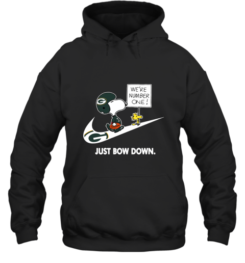 Green Bay Packers Are Number One – Just Bow Down Snoopy Hoodie