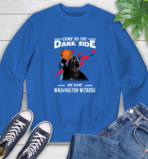 NBA Come To The Dark Side We Have Washington Wizards Star Wars Darth Vader Basketball Sweatshirt 9