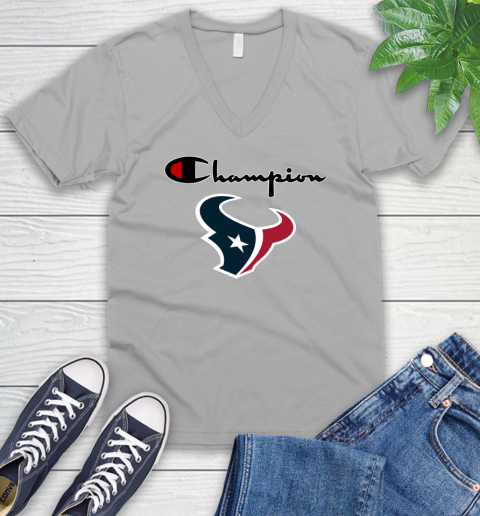 NFL Football Houston Texans Champion Shirt V-Neck T-Shirt 2