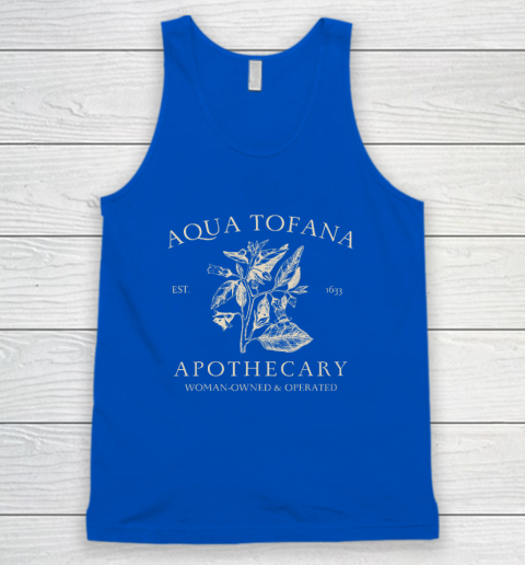 Funny Feminist Aqua Tofana Apothecary Vintage Tank Top 3