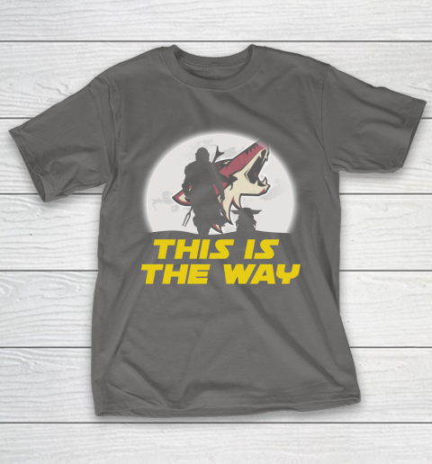 Arizona Coyotes NHL Ice Hockey Star Wars Yoda And Mandalorian This Is The Way T-Shirt 8