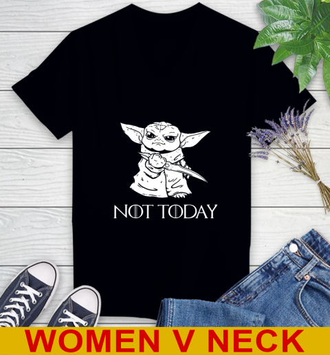 Not Today Game Of Thrones Star Wars Baby Yoda Shirt 73