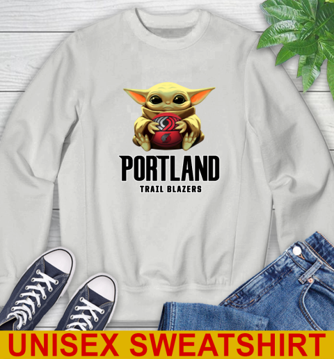 NBA Basketball Portland Trail Blazers Star Wars Baby Yoda Shirt 29