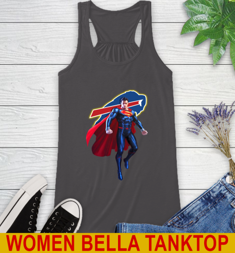 NFL Superman DC Sports Football Buffalo Bills Racerback Tank 12