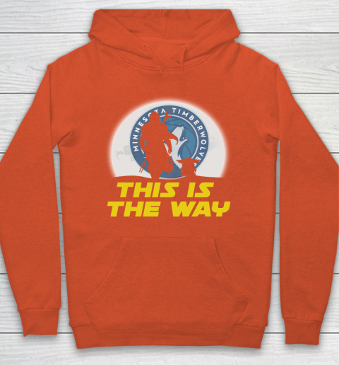 Minnesota Timberwolves NBA Basketball Star Wars Yoda And Mandalorian This Is The Way Hoodie 3