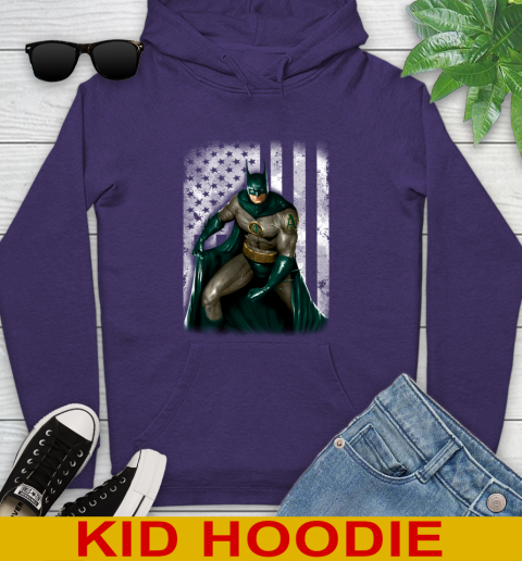 Oakland Athletics MLB Baseball Batman DC American Flag Shirt Youth Hoodie 5