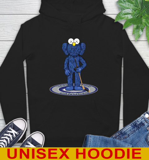 NHL Hockey Vancouver Canucks Kaws Bff Blue Figure Shirt Hoodie 2