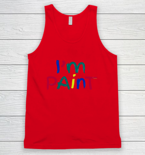 I Heart Love To Finger Paint Couple Valentine I'm Paint Tank Top 3