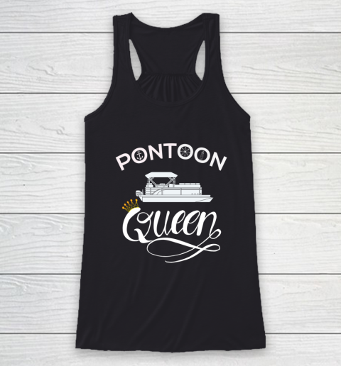 Pontoon Queen Costume Pontoon Boat Racerback Tank