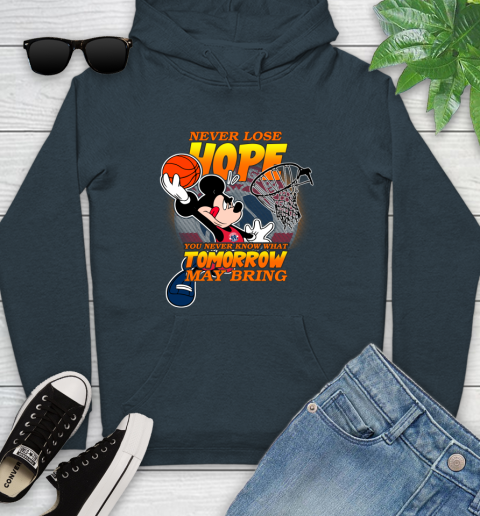 Washington Wizards NBA Basketball Mickey Disney Never Lose Hope Youth Hoodie 10