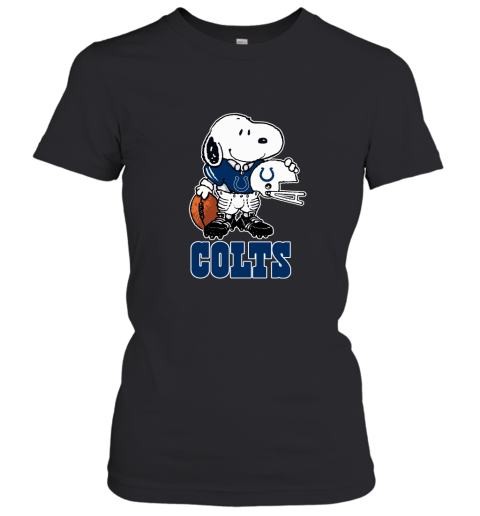 Snoopy A Strong And Proud Indianapolis Colts Player NFL Women's T-Shirt