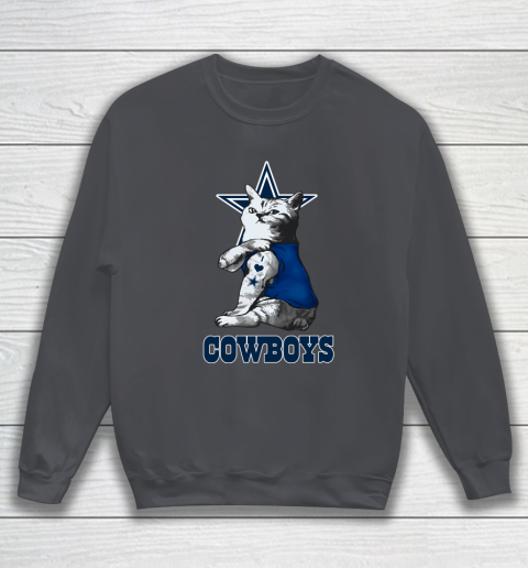 NFL Football My Cat Loves Dallas Cowboys Sweatshirt 4