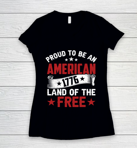 Veteran Shirt United States Of America 4th July Independence Day Women's V-Neck T-Shirt