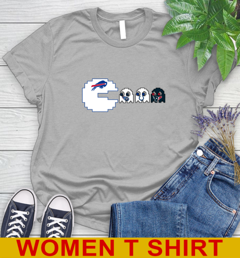 Buffalo Bills NFL Football Pac Man Champion Women's T-Shirt 5