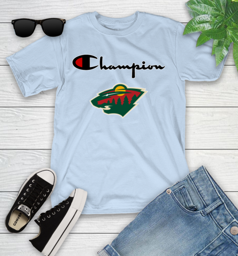 NHL Hockey Minnesota Wild Champion Shirt Youth T-Shirt - Image 6