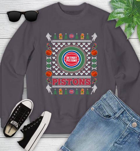 Detroit Pistons Merry Christmas NBA Basketball Loyal Fan Ugly Shirt 119
