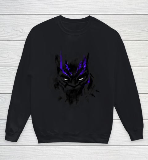 Marvel Black Panther Watercolor Head Shot Graphic Youth Sweatshirt