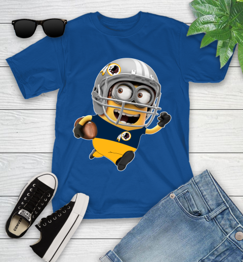 NFL Washington Redskins Minions Disney Football Sports Youth T-Shirt 9