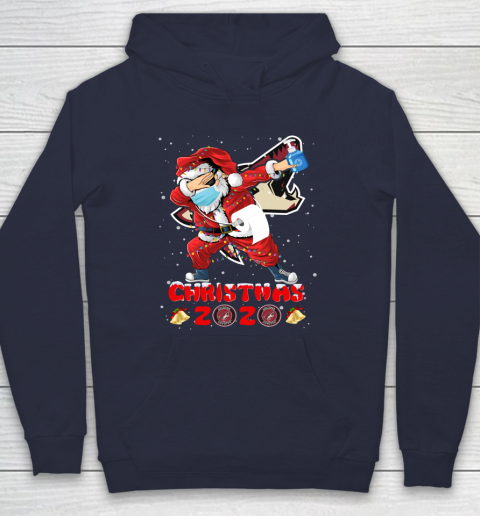 Arizona Coyotes Funny Santa Claus Dabbing Christmas 2020 NHL Hoodie 2
