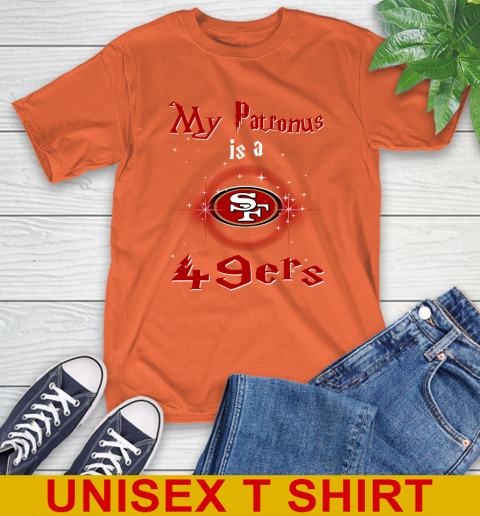 NFL Football Harry Potter My Patronus Is A San Francisco 49ers T-Shirt 5 NFL Football Harry Potter My Patronus Is A San Francisco 49ers T-Shirt - Image 5
