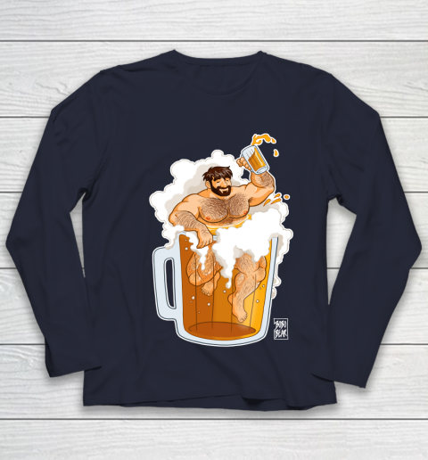 ADAM LIKES A BIG BEER LGBT Gay Pride Youth Long Sleeve 2