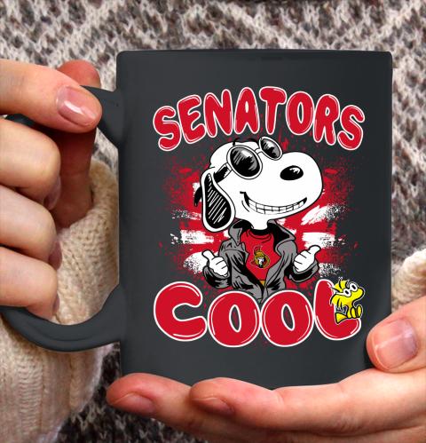 NHL Hockey Ottawa Senators Cool Snoopy Shirt Ceramic Mug 11oz