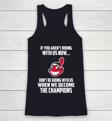 MLB Cleveland Indians Baseball We Become The Champions Racerback Tank 7