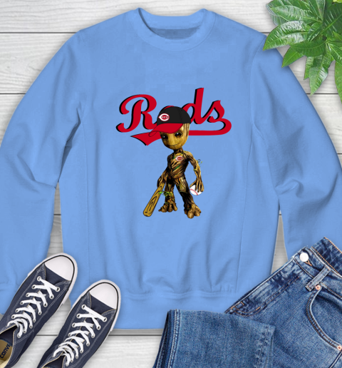 MLB Cincinnati Reds Groot Guardians Of The Galaxy Baseball Sweatshirt 11
