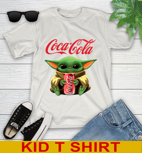Star Wars Baby Yoda Hugs Coca Cola Soft Drink Shirt 112
