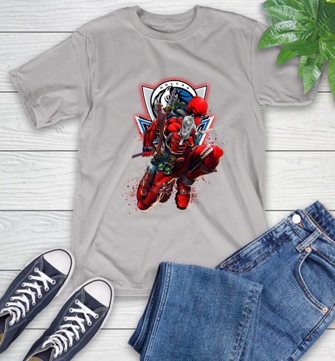 NBA Deadpool Marvel Comics Sports Basketball Dallas Mavericks T-Shirt 12