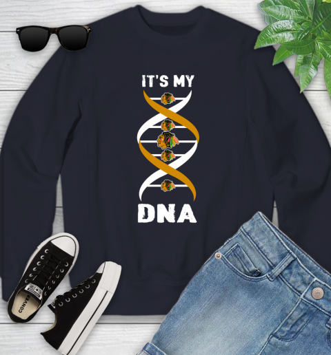 Chicago Blackhawks NHL Hockey It's My DNA Sports Youth Sweatshirt 2
