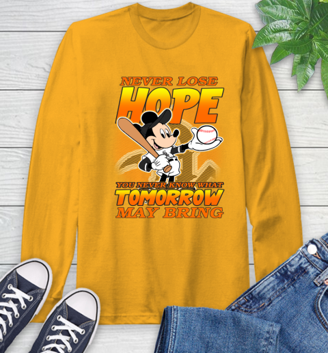 Chicago White Sox MLB Baseball Mickey Disney Never Lose Hope Long Sleeve T-Shirt 2