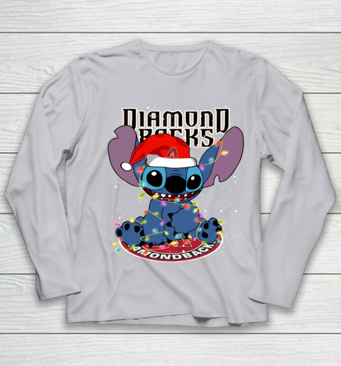 Arizona Diamondbacks MLB noel stitch Baseball Christmas Youth Long Sleeve 3