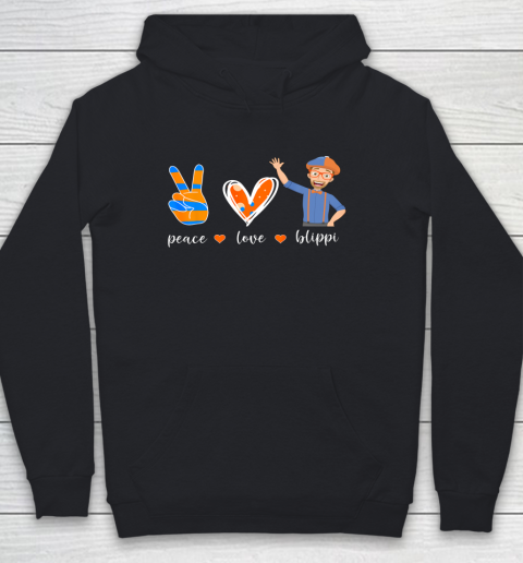 Peace Love Blippis Funny Lover Youth Hoodie