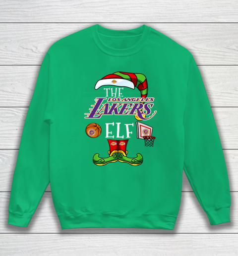 Los Angeles Lakers Christmas ELF Funny NBA Sweatshirt 5