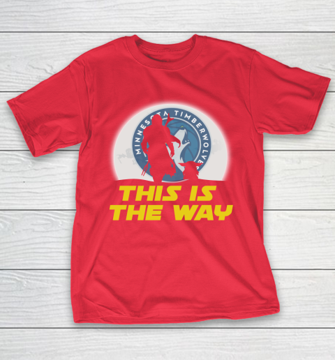Minnesota Timberwolves NBA Basketball Star Wars Yoda And Mandalorian This Is The Way T-Shirt 9