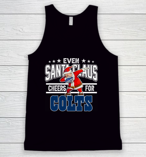 Indianapolis Colts Even Santa Claus Cheers For Christmas NFL Tank Top