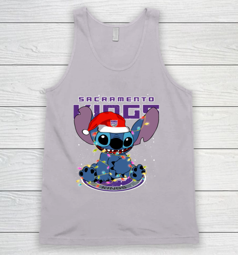 Sacramento Kings NBA noel stitch Basketball Christmas Tank Top 2