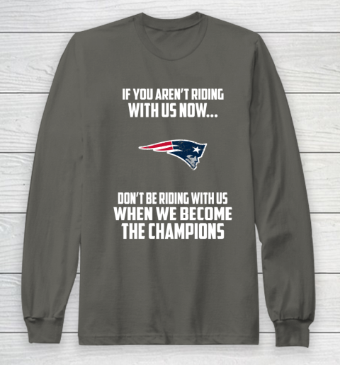 NFL New England Patriots Football We Become The Champions Long Sleeve T-Shirt 5