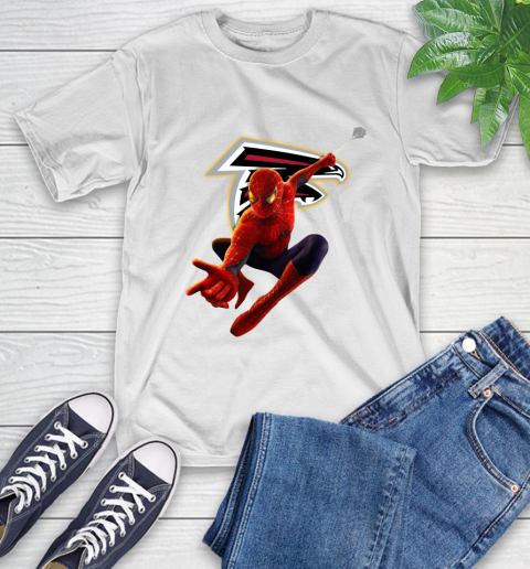 NFL Spider Man Avengers Endgame Football Atlanta Falcons T-Shirt