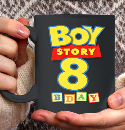 Toy Blocks Boy Story 8 Year Old Birthday Ceramic Mug 11oz