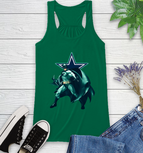 NFL Batman Football Sports Dallas Cowboys Racerback Tank 7