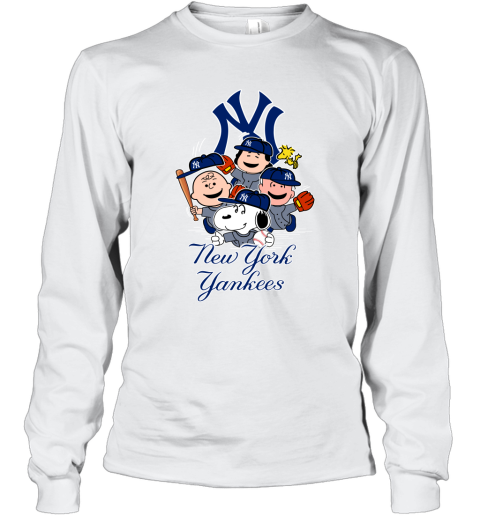 Unisex New York Yankees Baseball Long Sleeve Tee Shirt Navy L