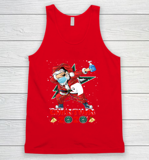Dallas Stars Funny Santa Claus Dabbing Christmas 2020 NHL Tank Top 5