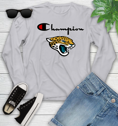 NFL Football Jacksonville Jaguars Champion Shirt Youth Long Sleeve 3